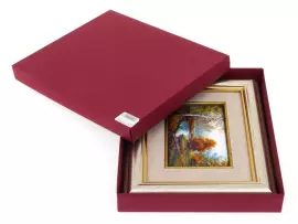 Панно "Горячая осень" финифть