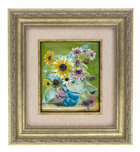 Panel "Bouquet of sunflowers" (finish)