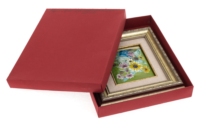Panel "Bouquet of sunflowers" (finish)