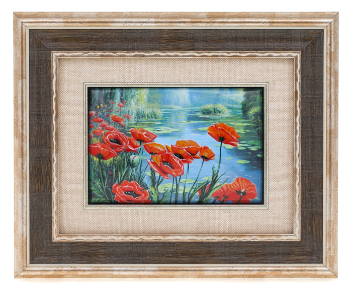 Panel "Blooming poppies" (finish)