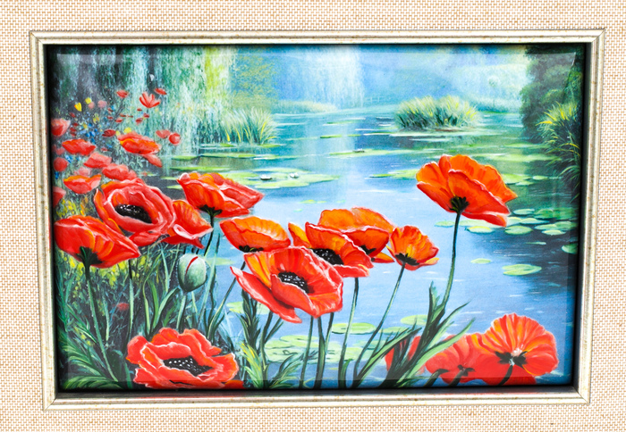 Panel "Blooming poppies" (finish)