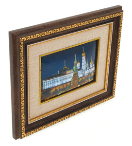 The panel "The Kremlin. House of Soviets" (finift)
