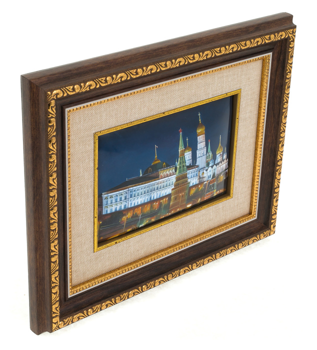 The panel "The Kremlin. House of Soviets" (finift)