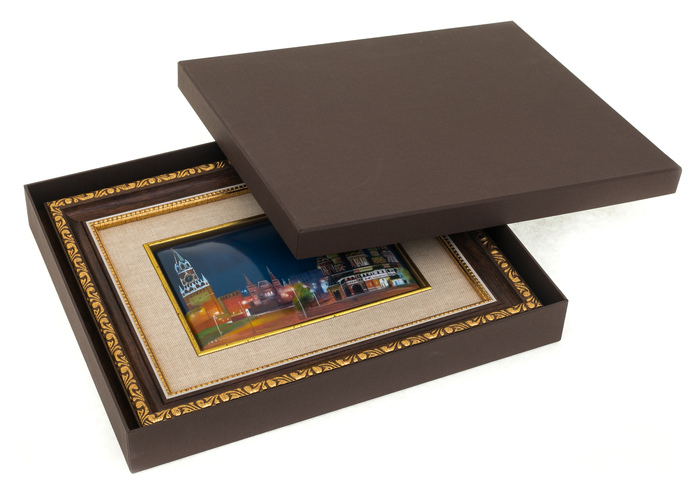 The panel "The Kremlin. Red Square" (finift)