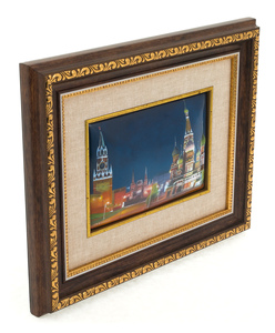 The panel "The Kremlin. Red Square" (finift)