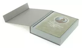 Gift set "Russian enamel" with a book and a panel "Corner of Russia" (finift)