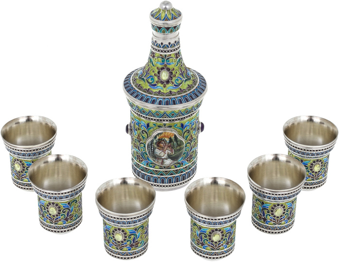Set "On the lawn" (damask, 6 stacks) "Finish"