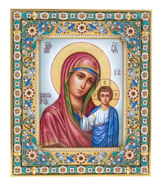 Icon of the Kazan Mother of God (finift)