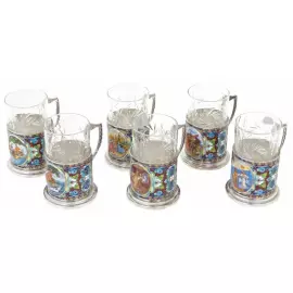 Set of cup holders "Fairy Tale" for 6 persons (finish)
