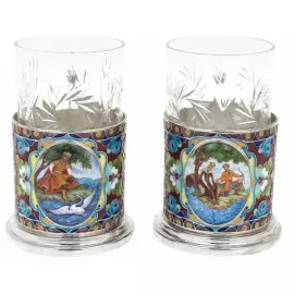 Set of cup holders "Fairy Tale" for 6 persons (finish)