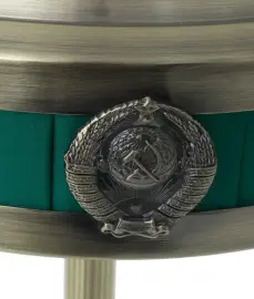 Лампа "Наркомовская" на малахитовой подставке Лампа "Наркомовская" на малахитовой подставке