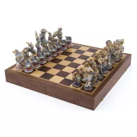 Шахматы фарфоровые "Амазонки"