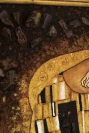 Картина из янтаря "Поцелуй"