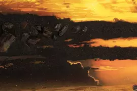 Картина из янтаря "Караван"