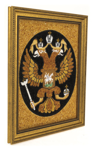 Картина из янтаря "Герб России"