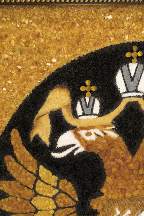 Amber painting "Coat of Arms of Russia"