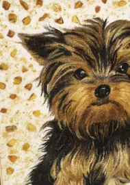 Картина из янтаря "Йоркшерский терьер"