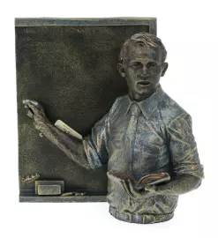 Sculpture "Teacher at the blackboard" (Teacher with blackboard)