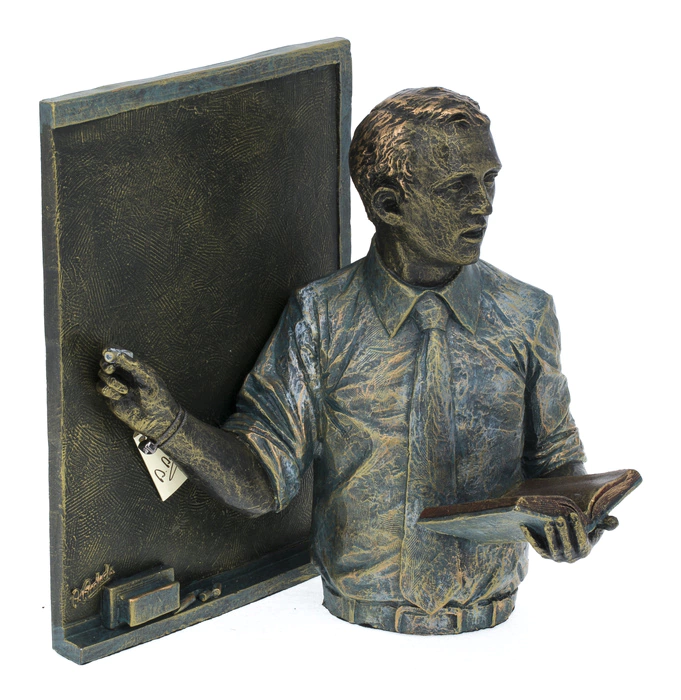 Sculpture "Teacher at the blackboard" (Teacher with blackboard)