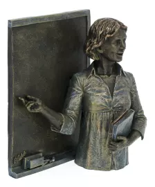 Sculpture "Teacher at the blackboard" (Teacher with blackboard)