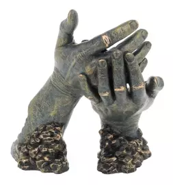 Sculpture with clock "Time goes by" (Time goes by)