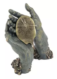 Sculpture with clock "Time goes by" (Time goes by)