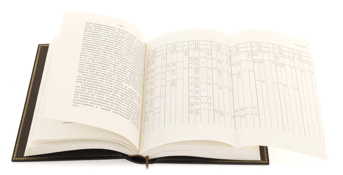 Leather-bound book "Oil and the oil industry", V.Ragozin