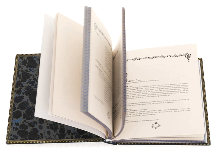 The leather-bound book "Ambrose Bierce. The Cynic's Lexicon"