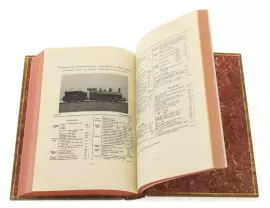 Leather-bound book "Modern Russian locomotive industry"