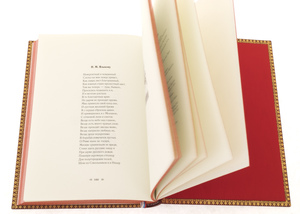 A leather-bound book "Moscow. Seven Cities"