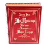 The leather-bound book "The Three Musketeers", 2 volumes, by A.Dumas