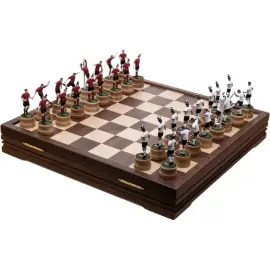Шахматы из дуба искусственного морения  "Футбол" Шахматы из дуба искусственного морения  "Футбол"