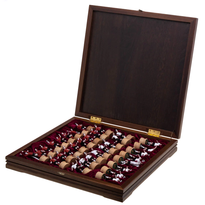 Chess made of artificial oak "Football"