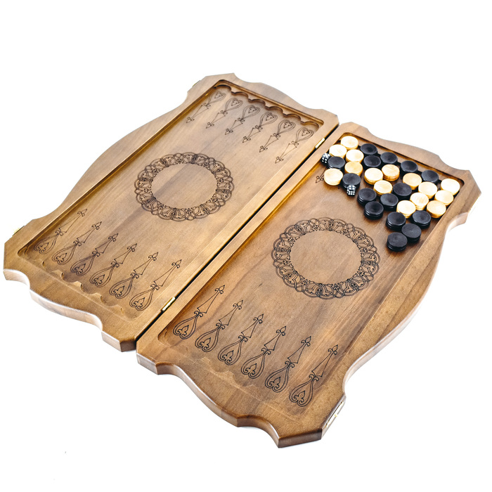 Backgammon made of beech "Oriental"