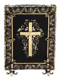 Icon with artistic casting "Matrona Moskovskaya" small bronze