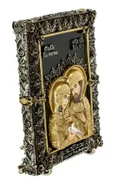 Икона с художественным литьем "Петр и Феврония" малая Икона с художественным литьем "Петр и Феврония" малая