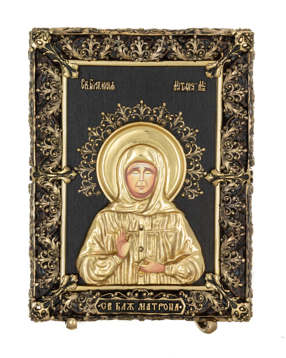 Table icon with artistic casting "Matrona Moskovskaya" small, bronze