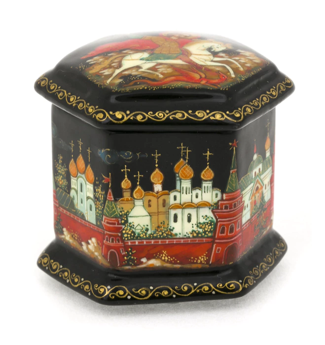 The box of Palekh "Moscow" by Rybakin