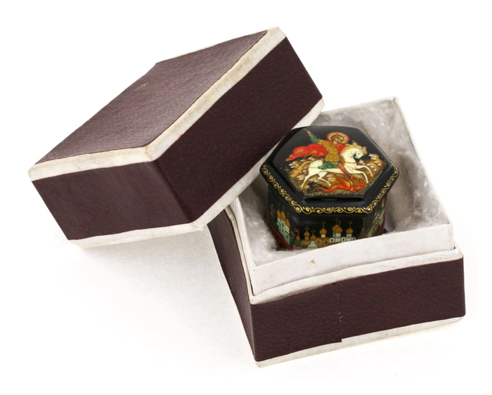 The box of Palekh "Moscow" by Rybakin
