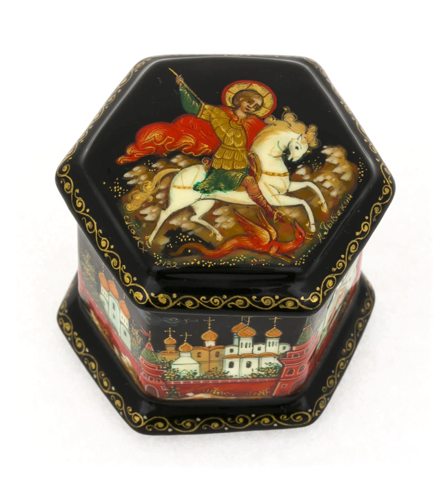 The box of Palekh "Moscow" by Rybakin