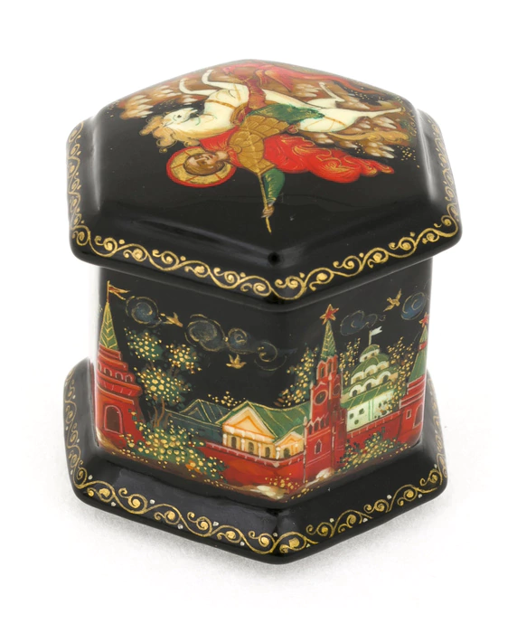 The box of Palekh "Moscow" by Rybakin