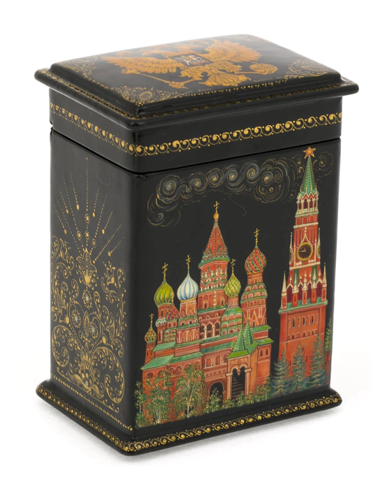 The casket of Palekh "Moscow" Chaparin