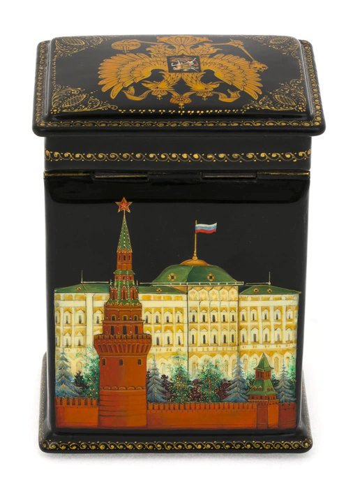 The casket of Palekh "Moscow" Chaparin