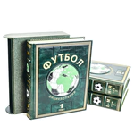 Leather-bound books "Encyclopedia of Football" in three volumes.