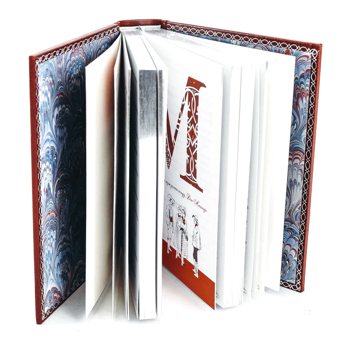 The leather-bound book "The Abc of Aphorisms"