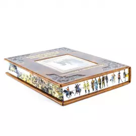 Книга в кожаном переплёте "История русской армии в иллюстрациях"