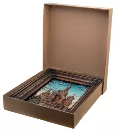 Панно "Храм Василия Блаженного" дуб