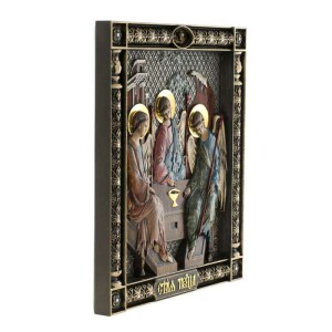 Icon made of wood "Holy Trinity"