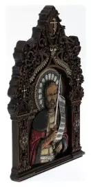 Икона из дерева "Св. князь Александр Невский" дуб