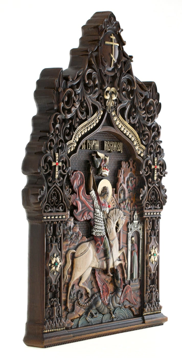 Oak icon "St. George the Victorious"